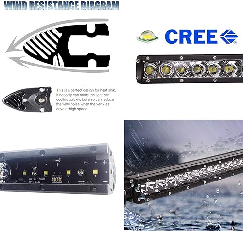 Miniatura 2 de iJDMTOY Barra de luz LED de 20 pulgadas para montaje en rejilla inferior compatible con Toyota Tundra 2022 en adelante, incluye barra de luz LED de