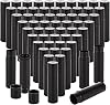 100 Pack Empty Lip Balm Tubes, 5ml/5g Plastic Lipsticks Filling Containers, Lip Balm Tube with Caps for Women Girl DIY Handmade Chapstick, Lipsticks, Black