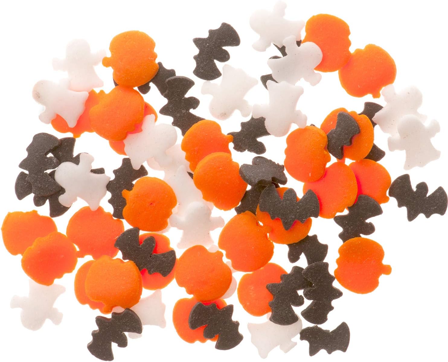 Halloween Edible Sprinkle Mix Cake Cupcake Bats Pumpkins Ghosts 50g