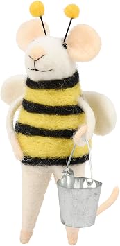 Primitives by Kathy Collectible Critter - Halloween Bee Mouse, Coordinate with Our Other Collectible Critters/Figurines for a Delightful/Seasonal Display