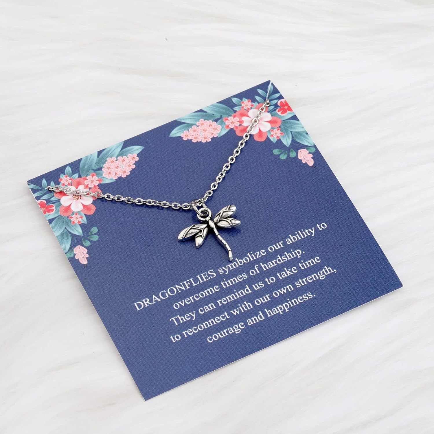 TGBJE Dragonfly Necklace Dragonfly Spirit Animal Gift for Women Daughter Dragonfly Charm Jewelry - Image 7