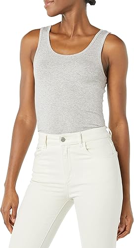 Miniatura 3 de Tienda Essentials - Camiseta ajustada sin mangas para mujer, paquete de 2