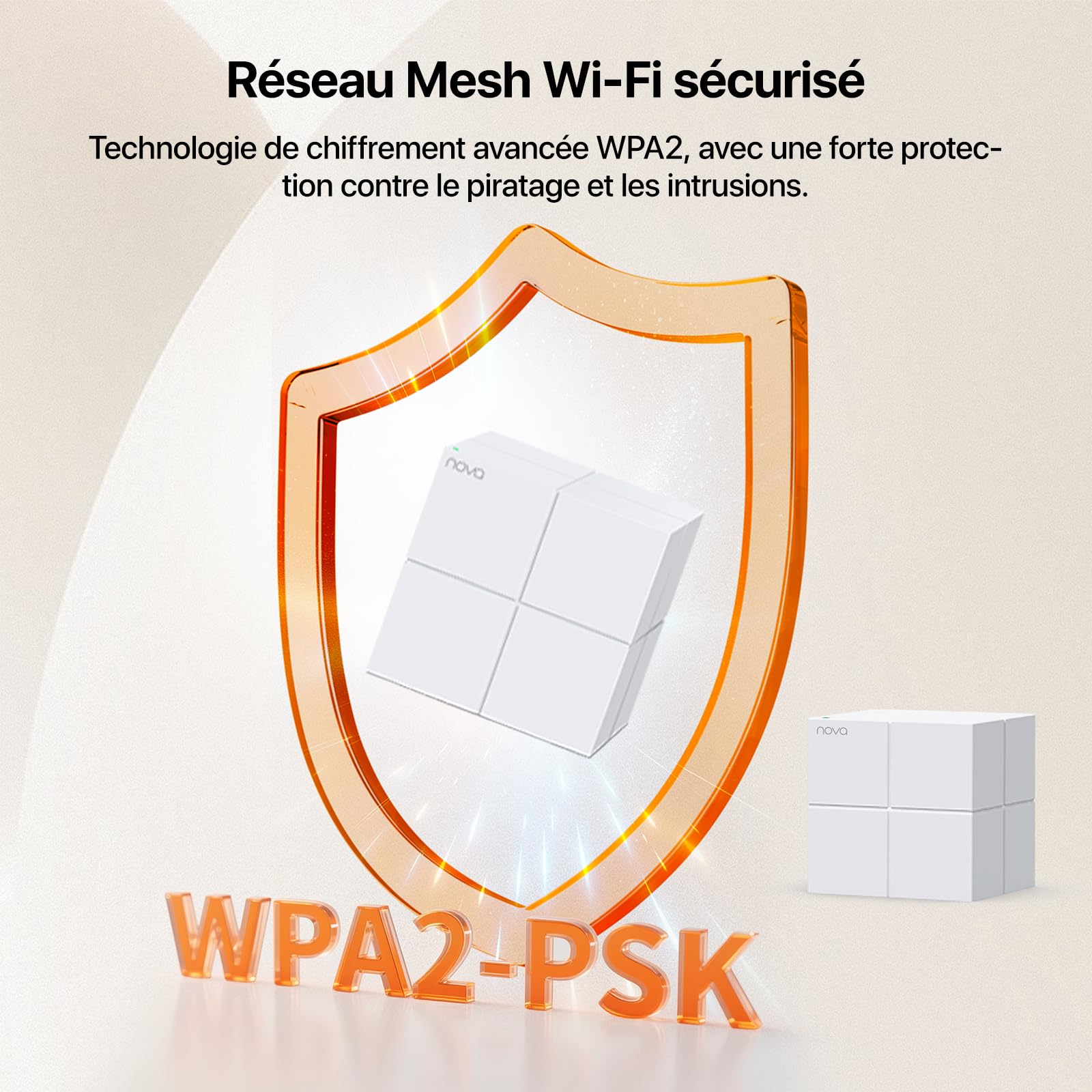 Tenda Nova MW6 WiFi Mesh (3 Pack) AC 1200Mbps - Whole Home WiFi Mesh System - 300㎡ Coverage (3600ft²) - WiFi Repeater Replacement
