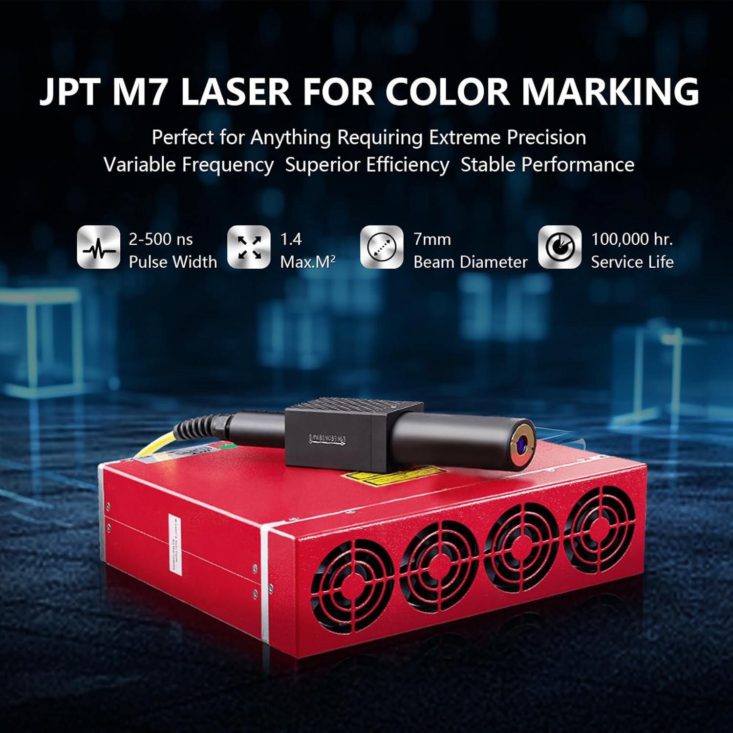 ComMarker B4 60W JPT Mopa Fiber Laser Engraving Machine, Engraving Machine for Gold, Silver, Stainless Steel, Metal and Some Non-Metal Fibre Laser Marking Machine