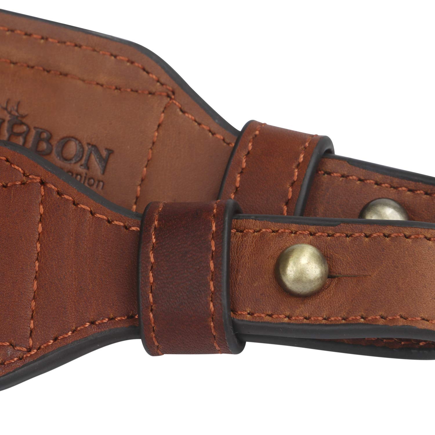 Tourbon 2 Baumwolle und braun Leder Gun Sling Gewehr Tragegurt