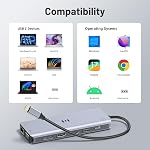 USB-C Station d'accueil pour Ordinateur portable Dual HDMI Moniteurs, Selore 13 en 1 USB-C Hub, station d'accueil avec double HDMI,8K DisplayPort,VGA,Ethernet,PD,6 USB Port A&C,SD/TF pour Windows/Mac/Dell/HP/Lenovo/Surface