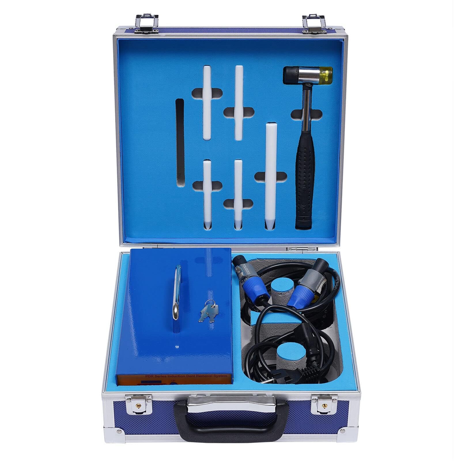 Dispositivo de reparación de abolladuras por inducción de 1,38 kW por inducción electromagnética, kit de reparación de abolladuras para proteger la pintura, taller de coche, uso doméstico