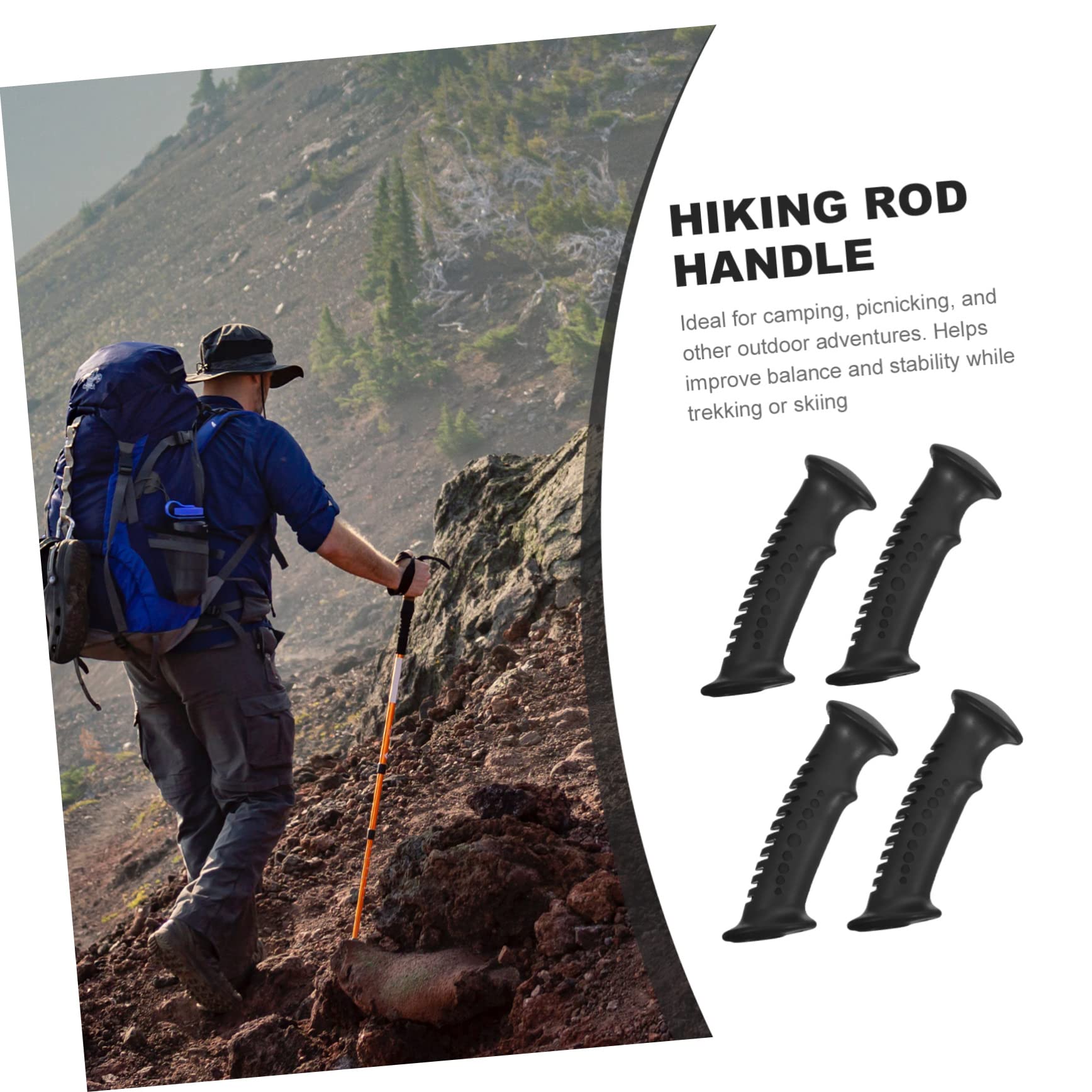 Ipetboom 16pièces Poignée De De Randonnée Poignée De Remplacement Ergonomique pour Bâtons De Trekking Grip Antidérapant pour Activités De Plein Air