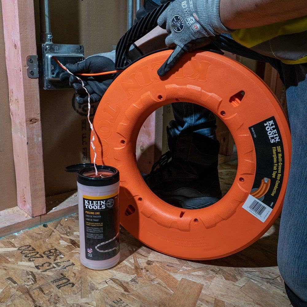 Klein Tools Poly Pull Line with Orange Tracer 500-Feet