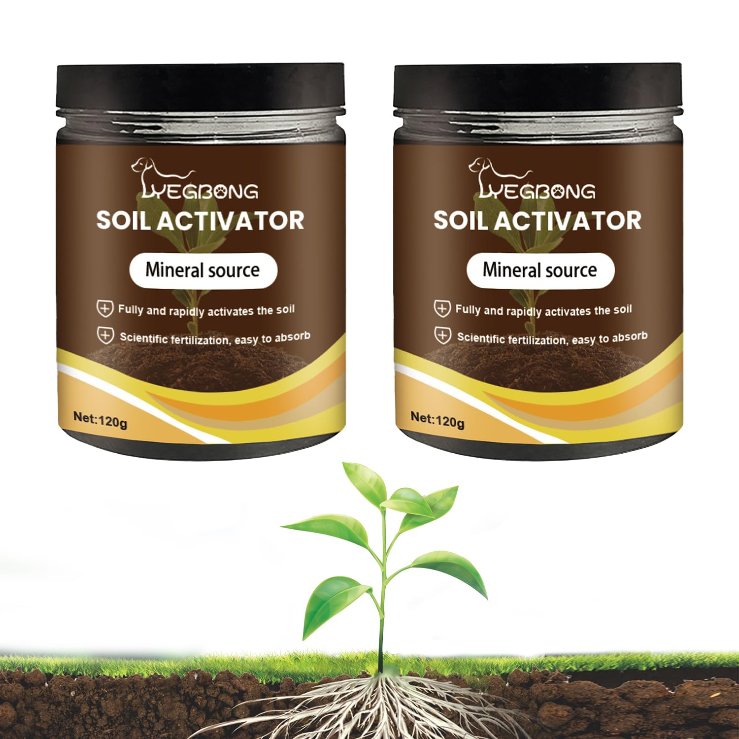 2Pcs Soil Activator, Soil Pro Activator, Nauticos SoilActivator, Organic Soil Activators and Plant Fertilizers Enhance Growth for Vegetables & All Plants
