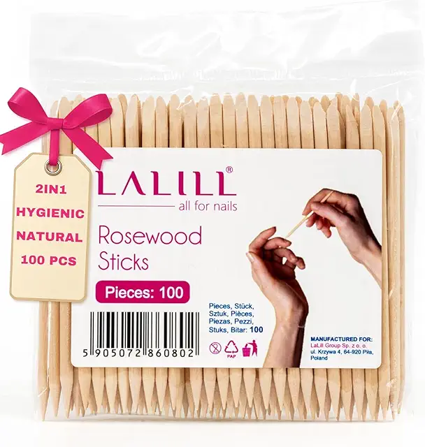 LALILL 100 Rosewood Cuticle Pushers - Bokkenpootje voor Nagels