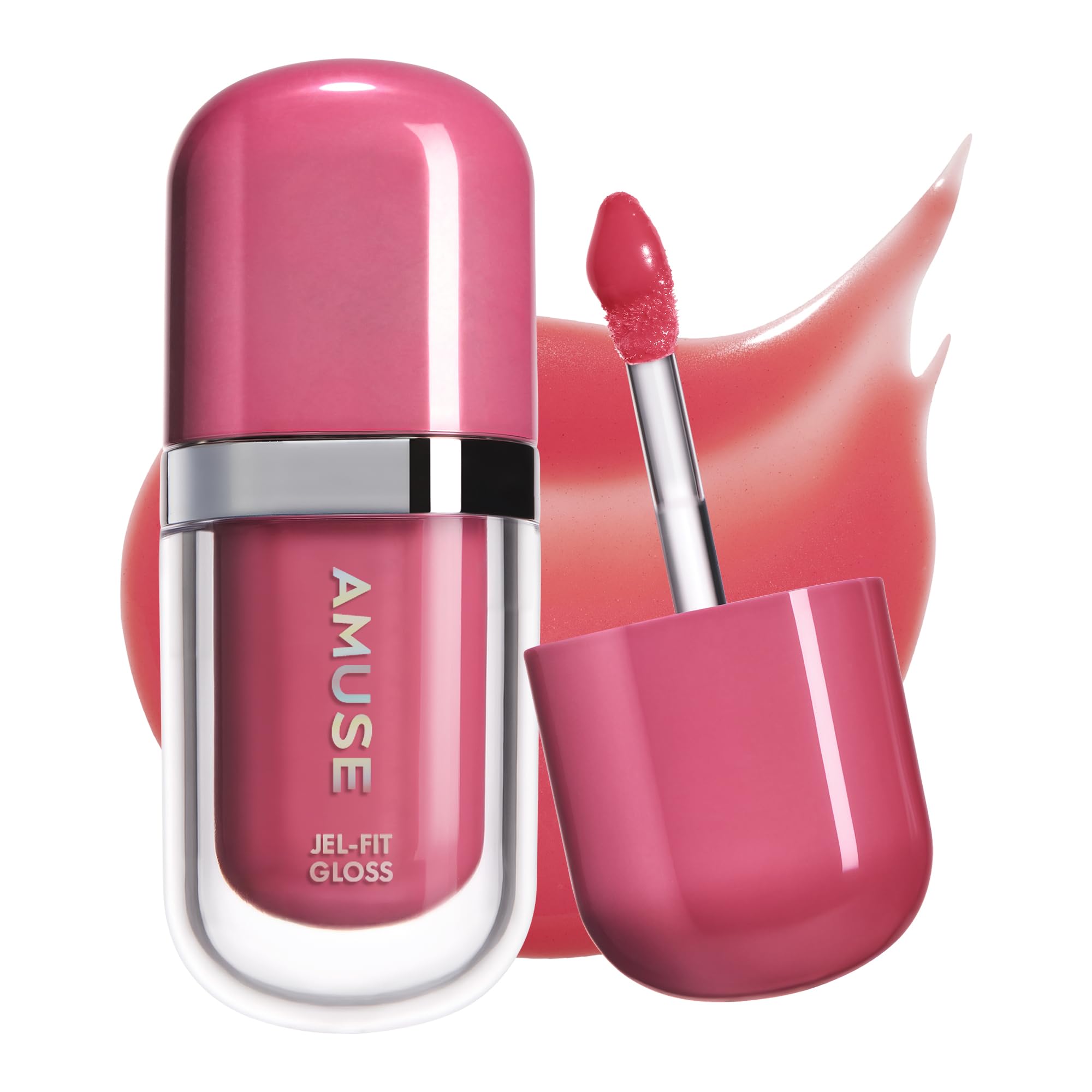Amuse SEOUL Jel-Fit Tinted Lip Gloss (CAFFEINE CHERRY) - Ultra Shine Plumping Lip Stain, Hydrating Volumizing Lip Tint, Non-Sticky, Long Lasting Glossy Finish, Vegan, K-Beauty Makeup | High Shine, Buildable Color — view 18