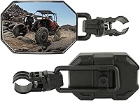 Vista 9 de SUNPIE Espejos para UTV con luces LED intermitentes para barra antivuelco de 1.5 a 2 pulgadas, compatible con Polaris RZR Can-Am Pioneer Talon