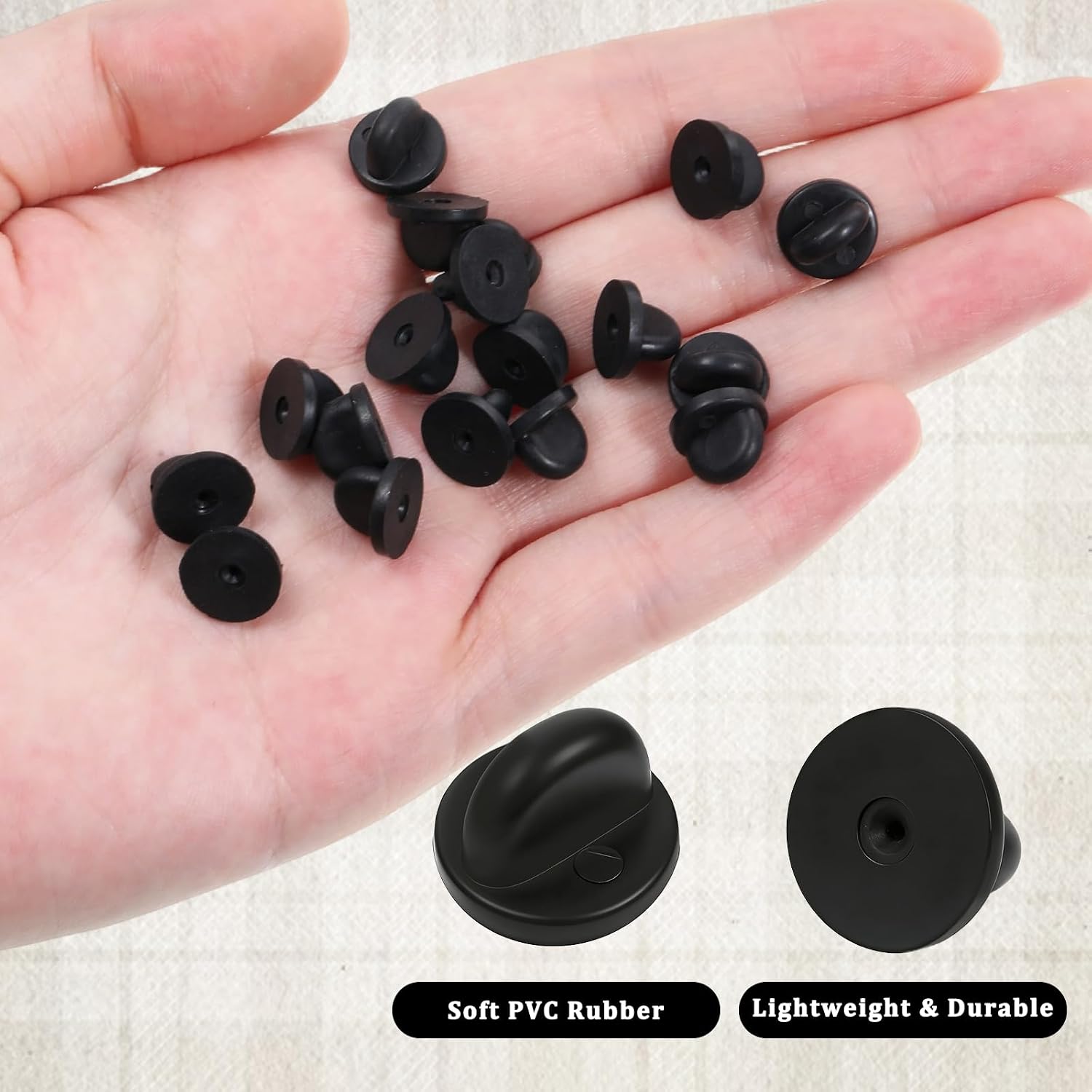 150 Pcs Rubber Pin Backs for Enamel Pins, Mixed Colors Rubber Pin Backs Replacement Safety Holders for Brooch, Uniform Badge (Boxed + OPP Packaging)
