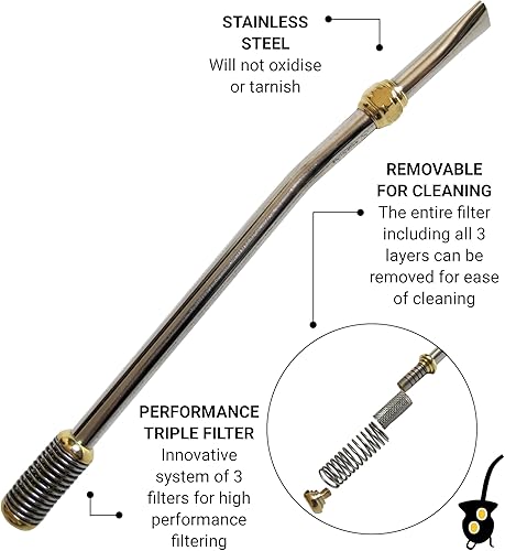 Miniatura 4 de Bombilla para beber Yerba Mate Acero Inoxidable Triple Filtro