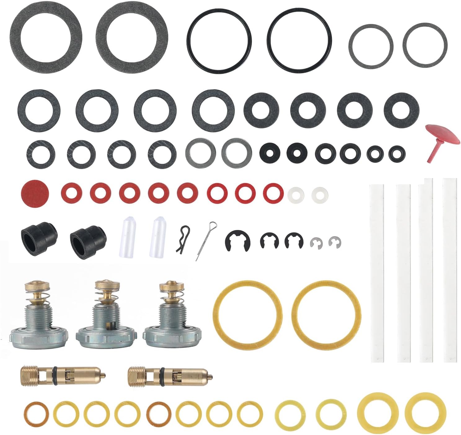 37-485 Carburetor Rebuild Kit Fit for Holley 4 Barrel Gasoline Double Pumper Carburetors (Models 4150, 600, 650, 700, 750, 800, 850 CFM)