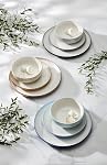 Oneida 897982 24/7 Colors 12-Piece Dinnerware Set, Turquoise