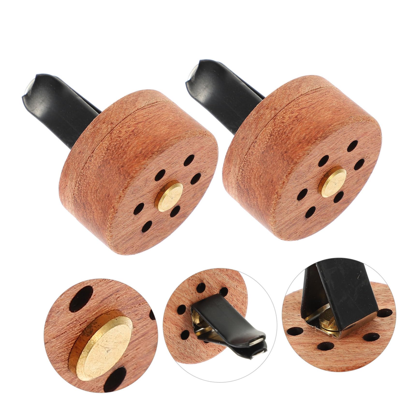 FRCOLOR Diffusore Di Oli Essenziali Diffusore Di Profumo in Legno Elegante 4 Set Per Interni Auto Ufficio 2 Pezzi*4