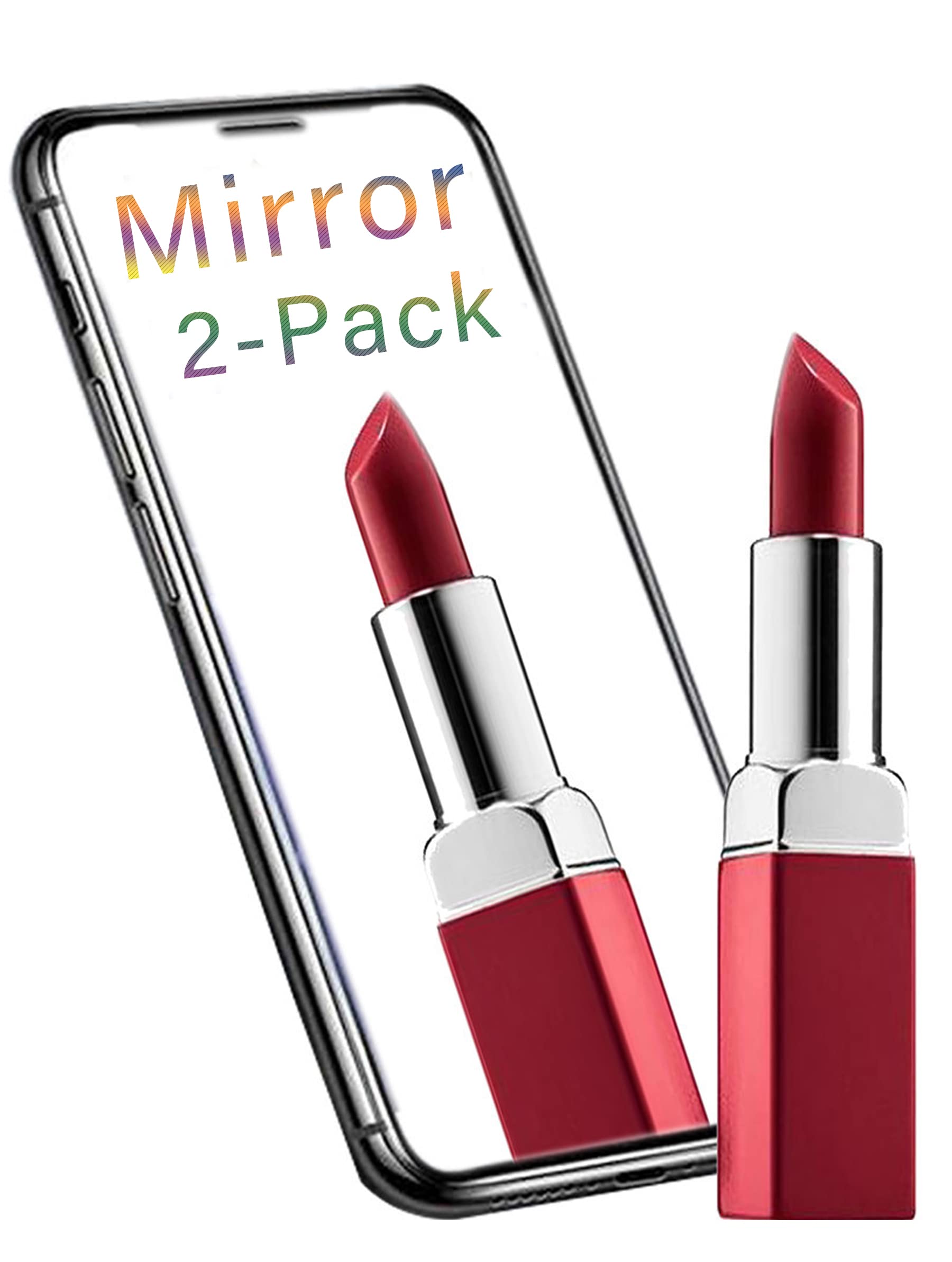 Ivachell Compatible with iPhone 13/13 pro screen protector, 2 pack mirror tempered glass, case friendly, bubble free and scratch resistant