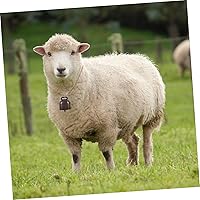 Vista 6 de 2 campanas colgantes de animales, campanas duraderas para caballos y vacas, sonido nítido para pérdida, elegante estilo bronce y bronce rojo