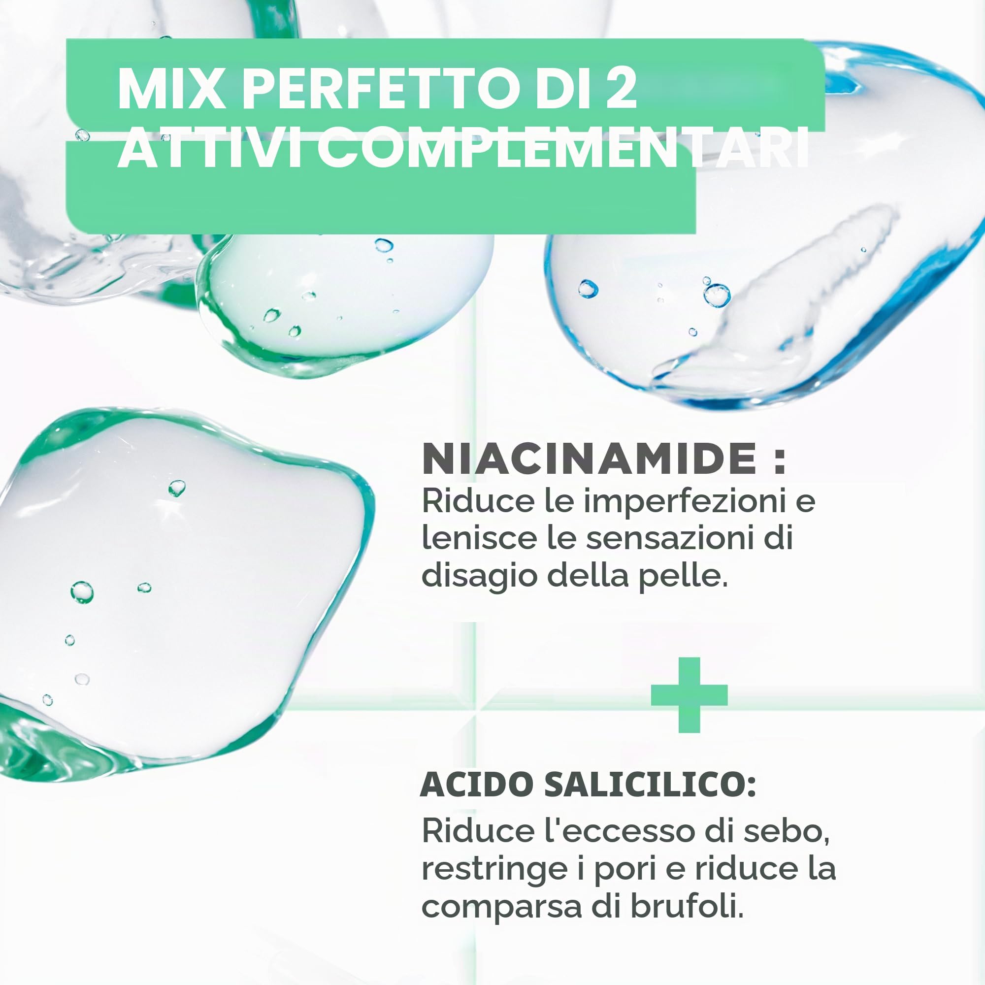 Mixa - Siero concentrato anti-imperfezioni - Per pelli con imperfezioni - Arricchito con acido salicilico e niacinamide - 30 ml | Riduce brufoli e punti neri, restringe i pori, ipoallergenici pelli sensibili, testato sotto controllo medico