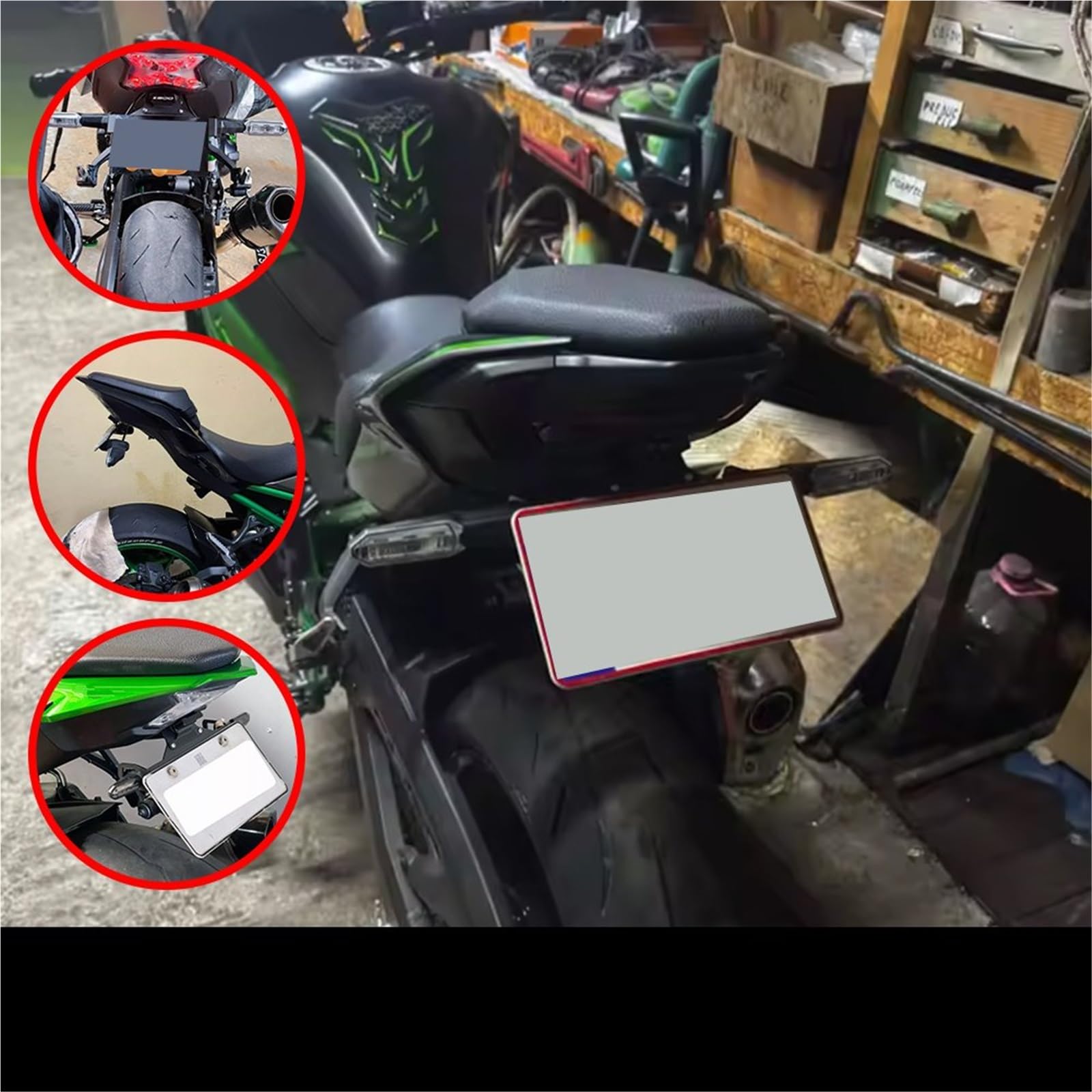 Portatarga Per Moto, Accessorio Per Eliminare Il Parafango Posteriore, Supporto Portatarga Per Z900 SE ABS 17-25