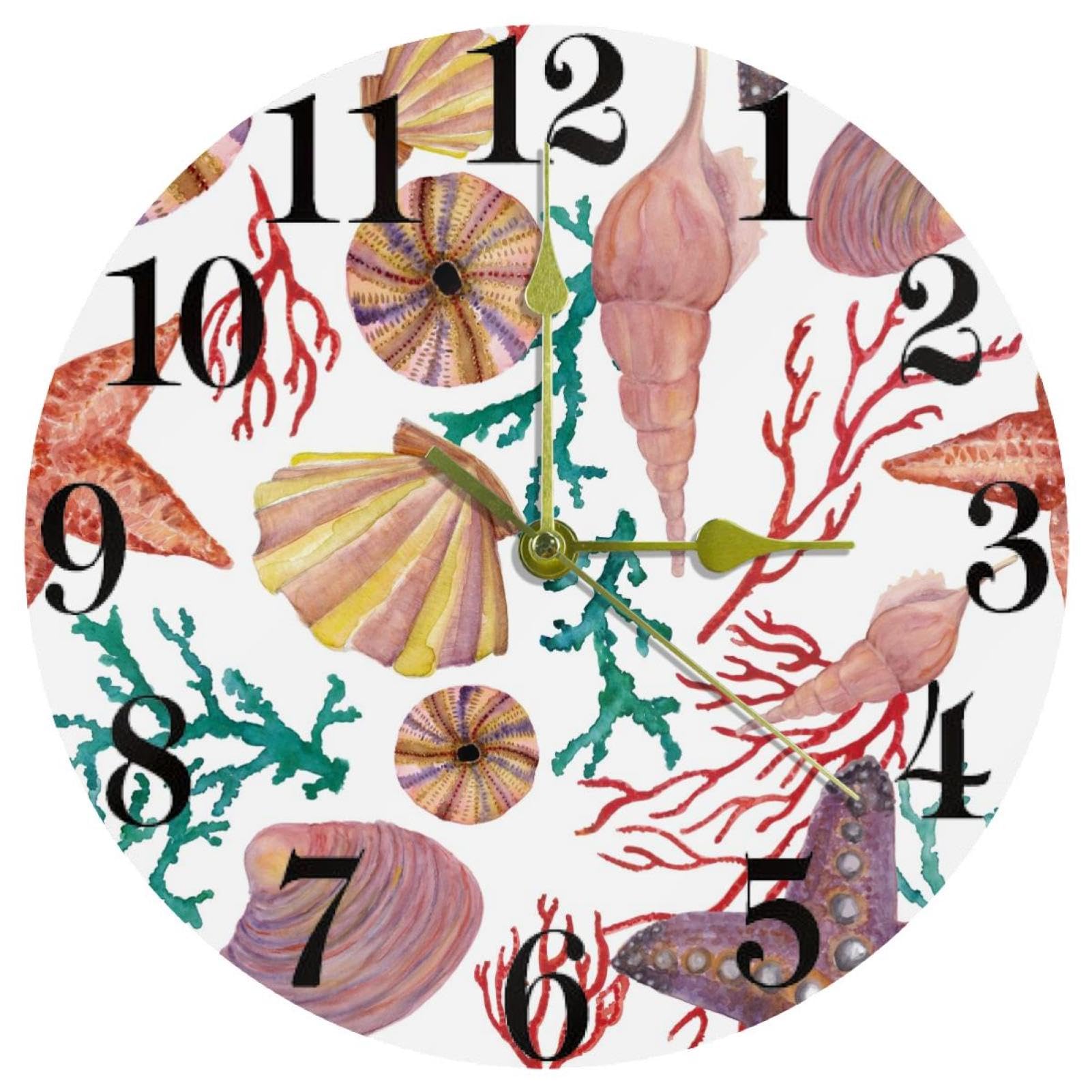 Horloge murale cadeau original thème mer pour pendaison de crémaillère