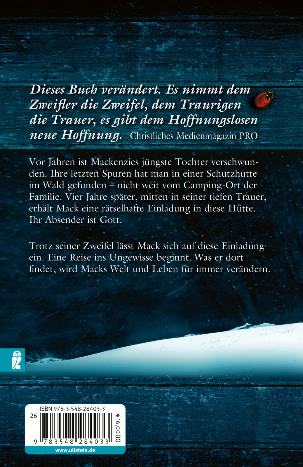 Die Hütte: Ein Wochenende mit Gott