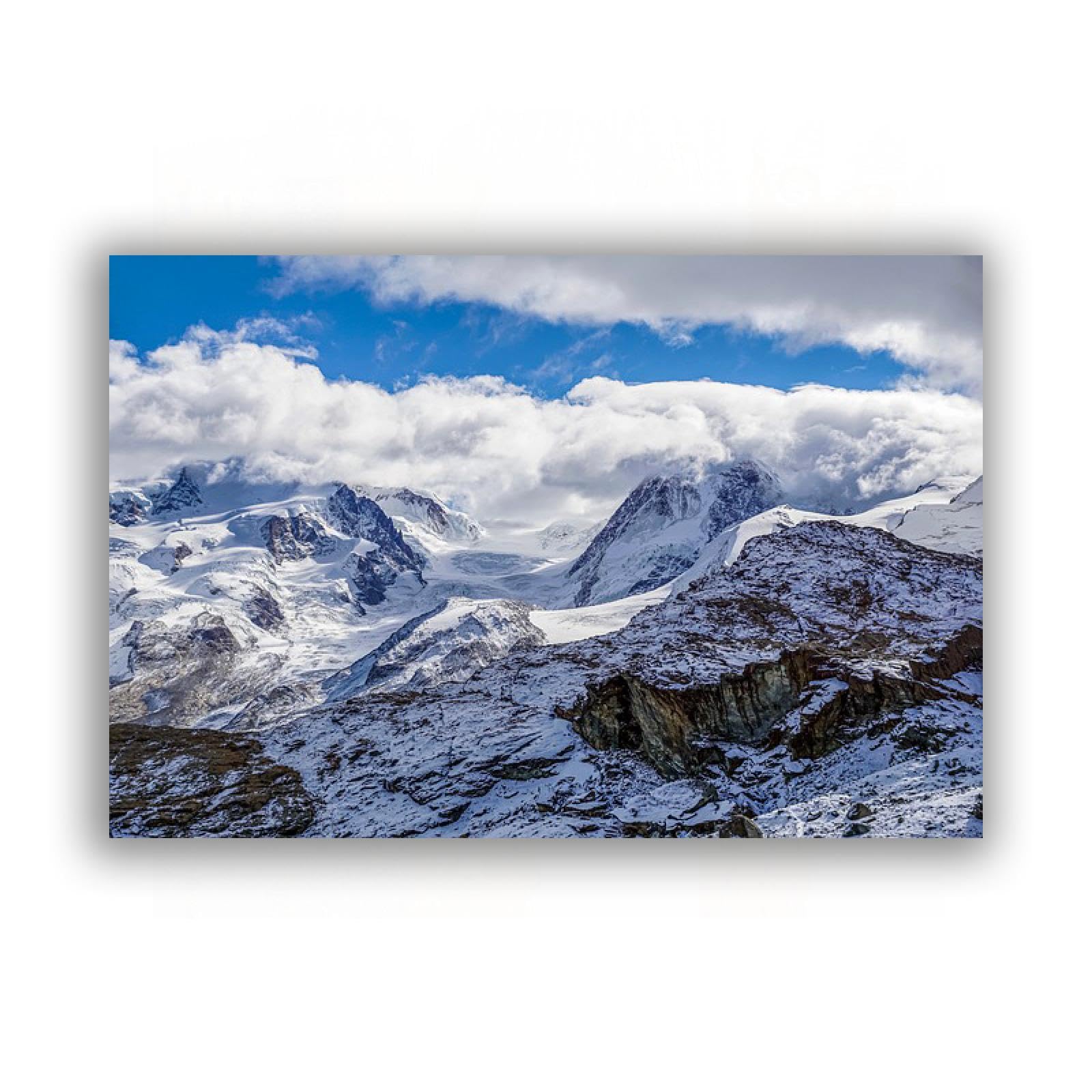 Tableau Glacier Alpes pour Rénover une Décoration de Bureau - 7