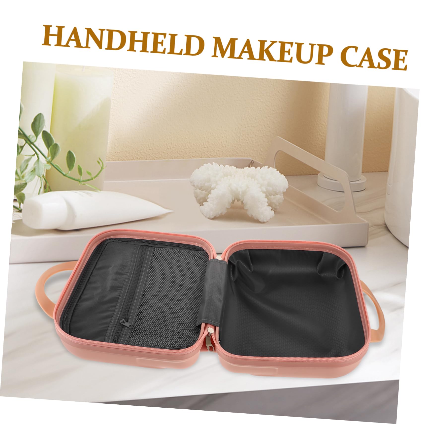 Valigetta Cosmetica Rigida Da Viaggio Organizer Leggero Per Make-up e Toiletries Design Compatto e Spazioso Perfetta Per Viaggi Affari e Vacanze