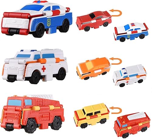 2022 - Juego de juguetes antirretroceso para automóvil, 360 grados, 2 en 1, juguete creativo para niños con transformación (vehículo especial)