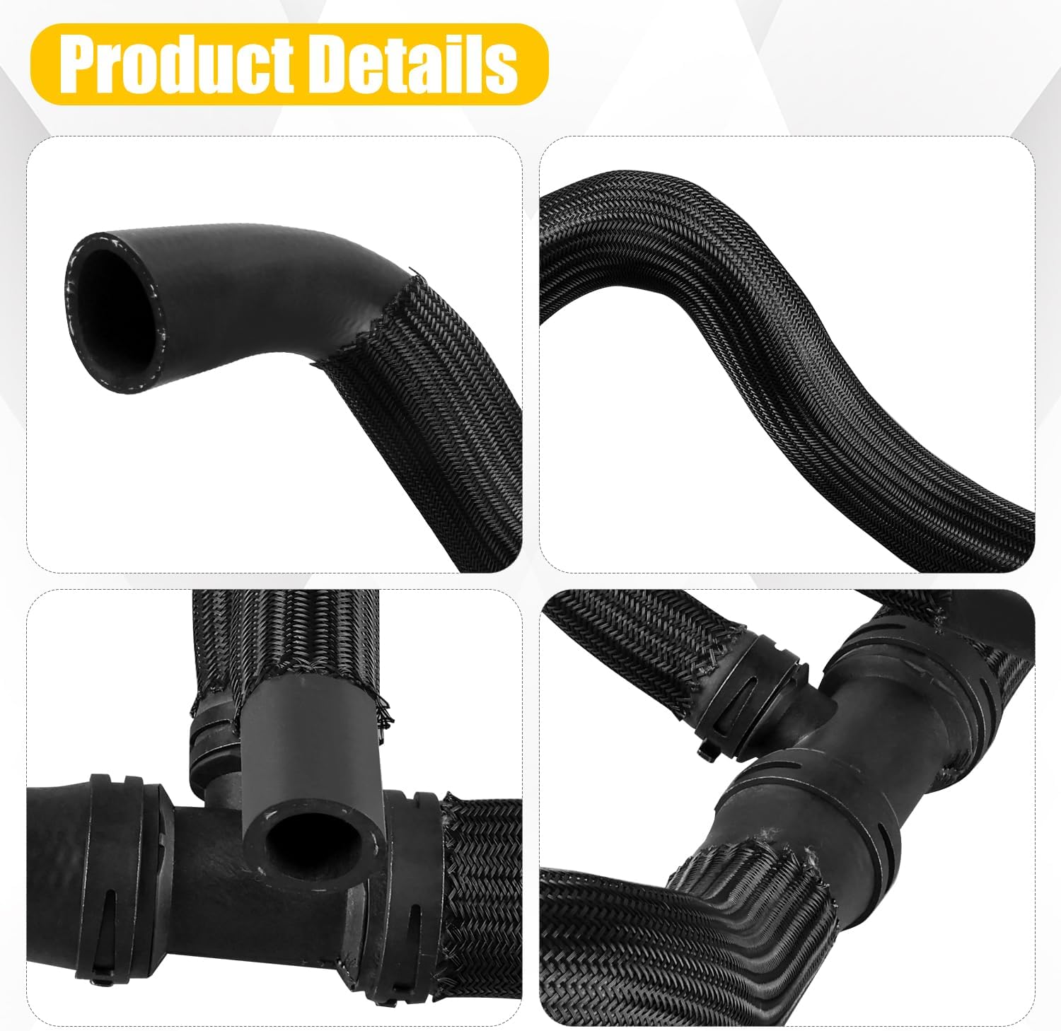 68092560AC Radiator Coolant Hose Compatible with Dodge Dart 2013 2014 2015 2016 Upper Coolant Hose Replace 68092560AB