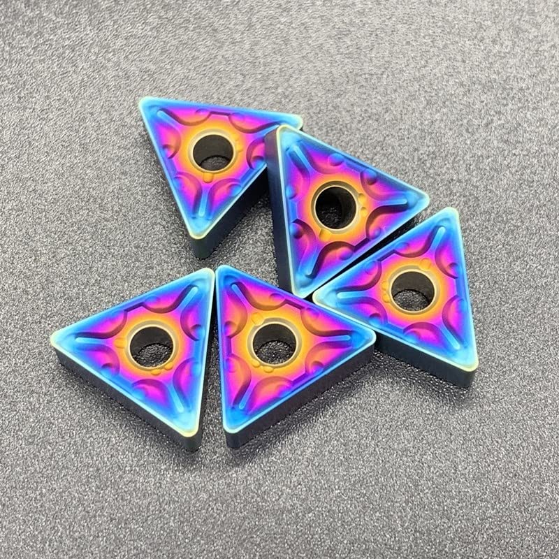Carbide TNMG160404 TNMG160408 Turning Tool Blue Flame Series CNC Milling Blades(TNMG160404 MA,100PCS)