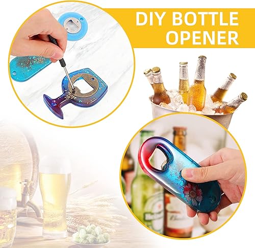 Vista 3 de Juego de 100 piezas de herramientas para abridor de botellas de acero inoxidable de metal (plateado, juego de 100 unidades)