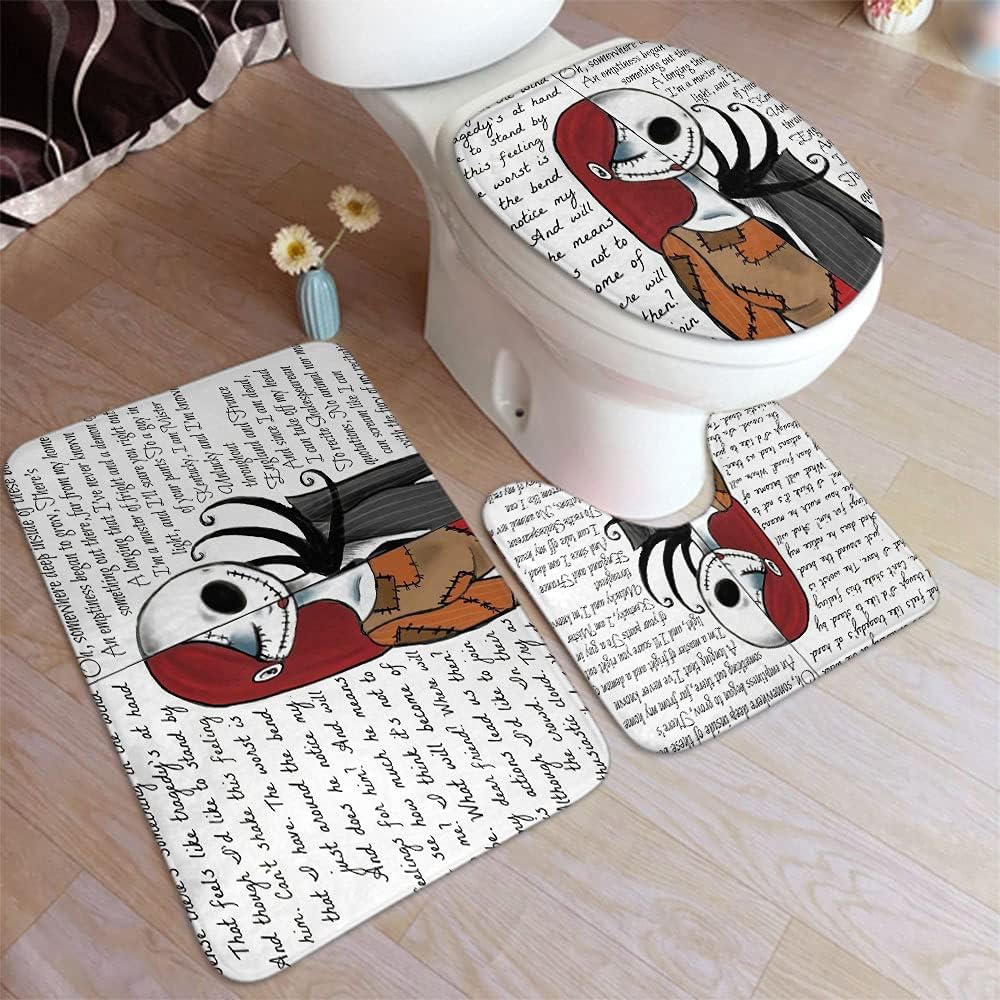 Buy 3 Piece Nightmare Before Christmas Bath Mat Set