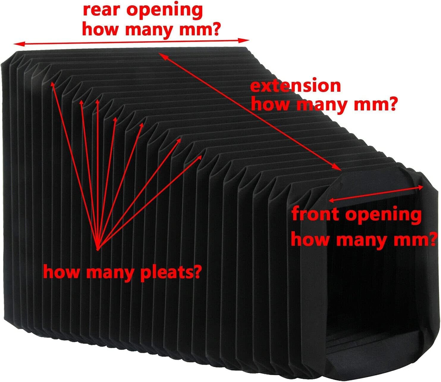 Custom Replacement Bellows for 5x7 DIY Kodak Deardorff Wista Large Format Camera