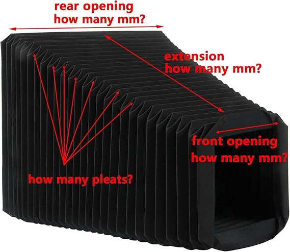 Custom Replacement Bellows for 5x7 DIY Kodak Deardorff Wista Large Format Camera