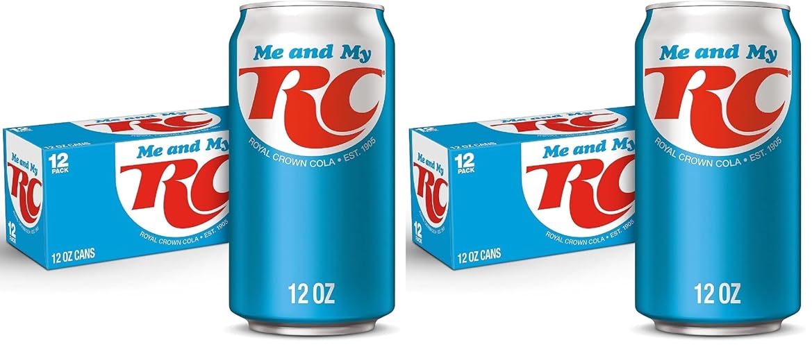 RC Cola Soda, 12 fl. oz. Cans, 12 Pack (Pack of 2) - Cola - 12 Fl Oz (Pack of 24)