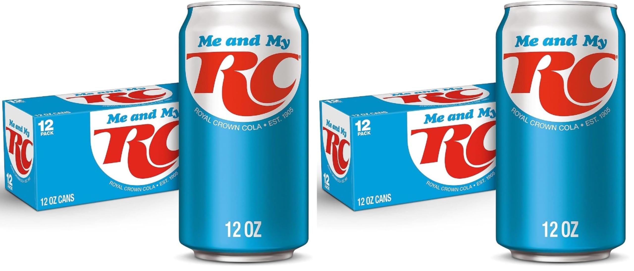 RC Cola Soda, 12 fl. oz. Cans, 12 Pack (Pack of 2)