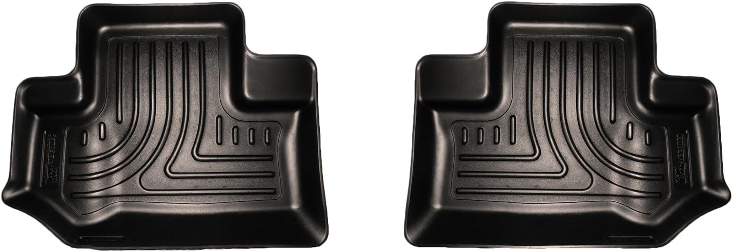 Husky Liners Weatherbeater Floor Mats | Fits 2011-2018 Jeep Wrangler JK 2-Dr. | 2nd Row, 1-pc Black - 19041 11-18 JK 2Dr - 2nd Row