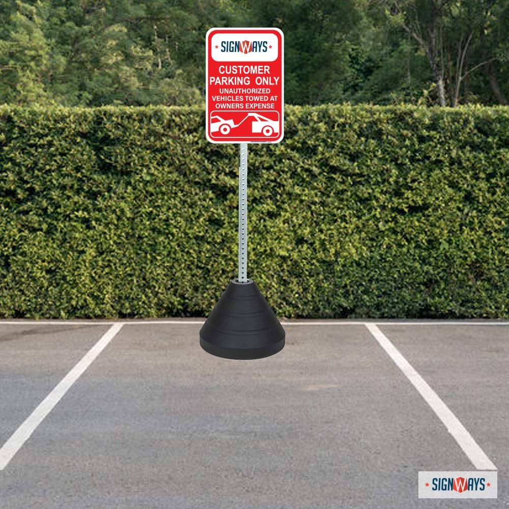 customer parking only ロードサイン Amazon.com: SignWays Customizable Customer Parking Only