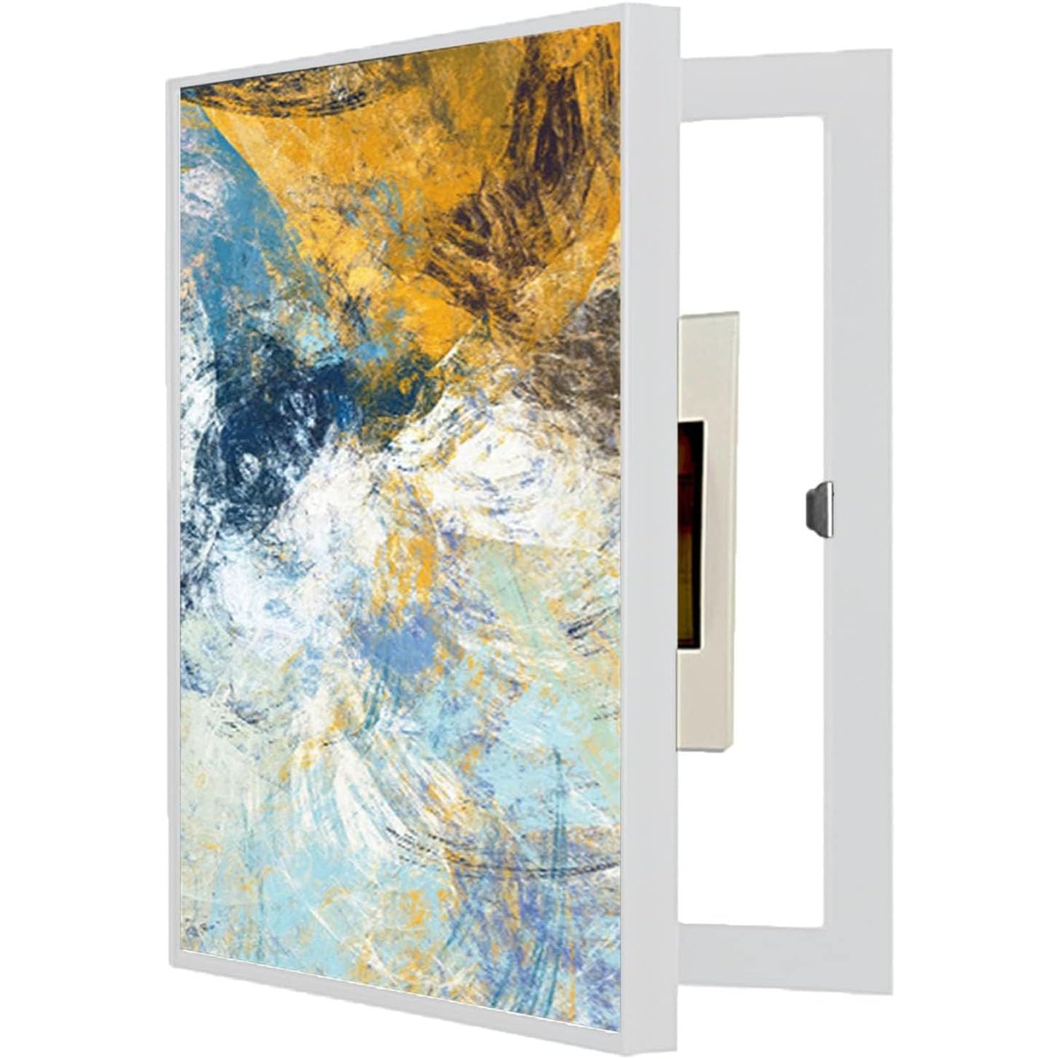 Cuadro Electrico Tapa contadores Caja Decorativos Modernos Caja Medidor Eléctrico Creativa Cubierta Contadores Decoración Ocultar Pinturas,01,50x60 cm