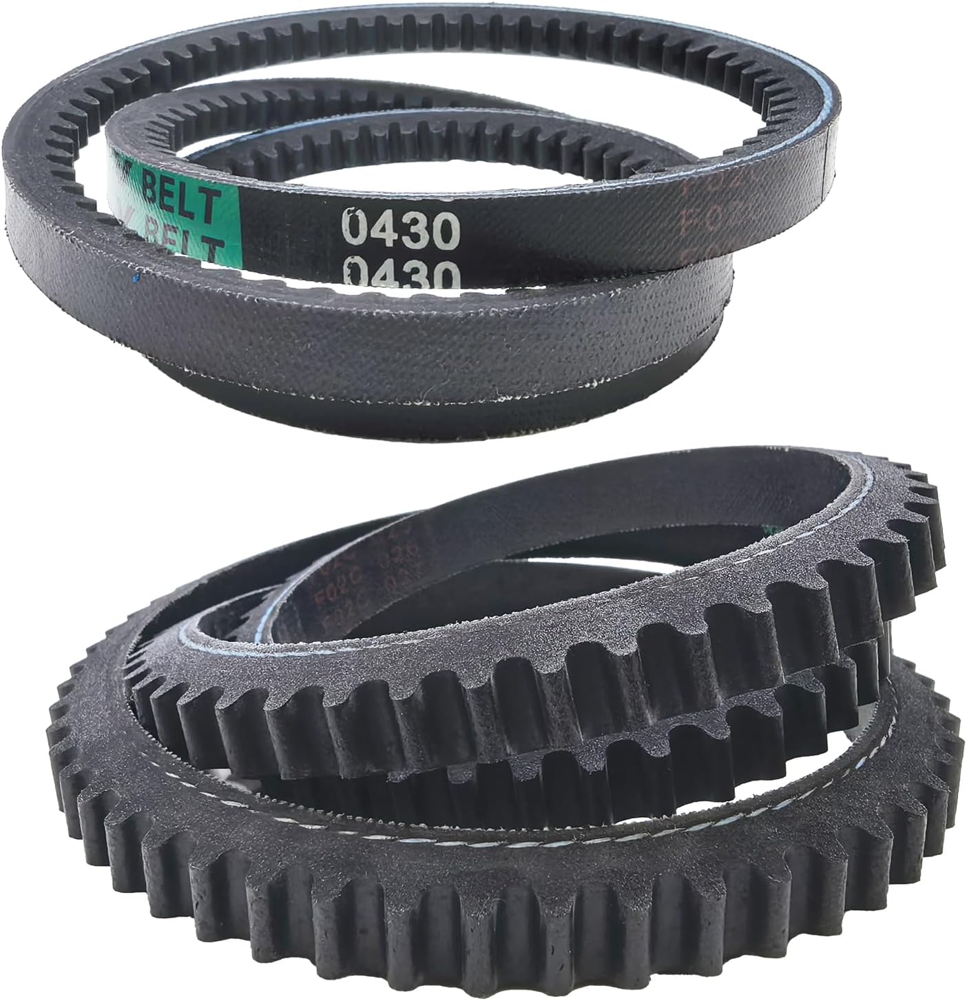 2-Pack 954-0430C Auger Drive Belt Cogged V-Belt 3/8" x 35" for MTD Cub Cadet Craftsman Troy-Bilt Snow Thrower – Replaces 754-0430, 754-0430A, 754-0430B,954-0430B