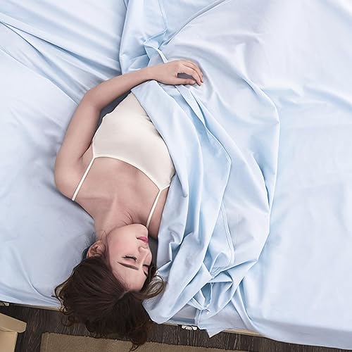 Miniatura 6 de Azarxis Sleeping Bag Liner, Travel Sheet Lightweight Compact Cotton Sleep Bag Sack for Camping, Traveling, Hotels, Hostels & Backpacking