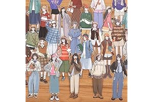 120 Pcs Fashion Girls People Stickers for Journaling
