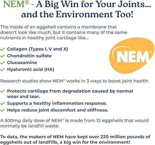 Miniatura 5 de NatureCity True-Joint FLX Fórmula de suplemento para articulaciones (120 cápsulas)  TamaFlex, membrana de cáscara de huevo NEM, Levagen+ PEA y