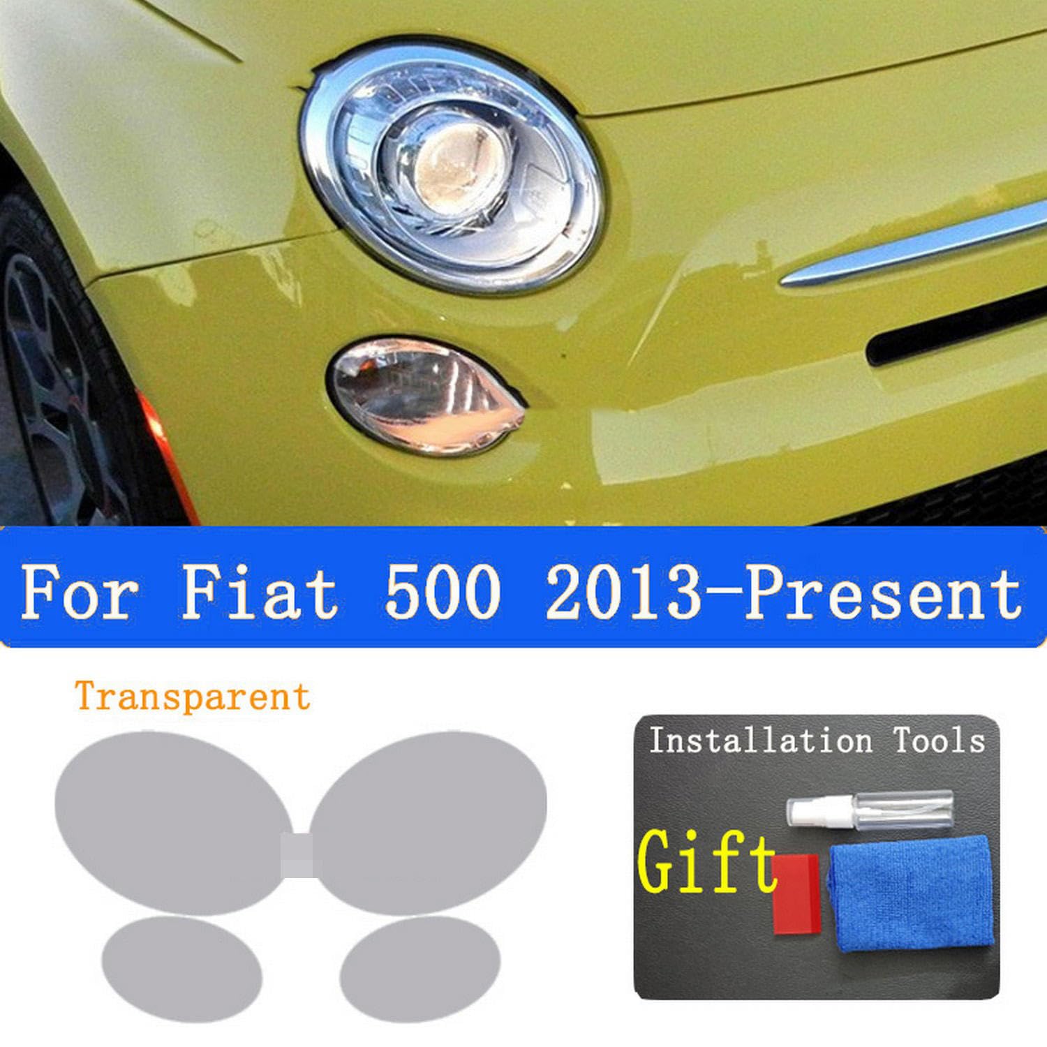 Film Protection Phares TPU Noir Fumé – Précoupe Renault Megane 4 (2017+) – Anti-rayures, Anti-pierres, Style Sportif