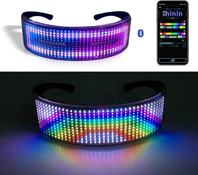 Gafas LED Lixada con pantalla personalizable por 41,99€