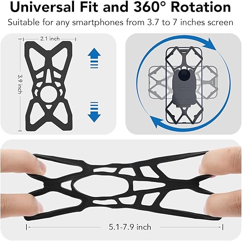 Miniatura 5 de Soporte de enchufe para bicicletas, motocicletas, scooters, manillar de cinta de correr, soporte de teléfono de bicicleta para enchufe básico,