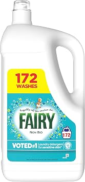 Fairy Non Bio Laundry Detergent Cleaning Washing Liquid, 172 Wash, L Pack, 4.988L sold by Shop4Less